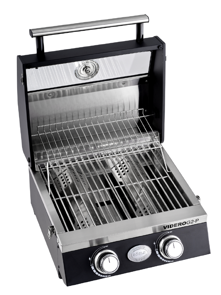 RÖSLE Gasgrill BBQ-Portable Videro G2-P inkl. Tragetasche und plus Untergestell